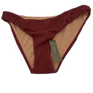 New J. Crew Scrunchie Hipster Bikini Swim Bathing Suit Bottom Womens Size Medium